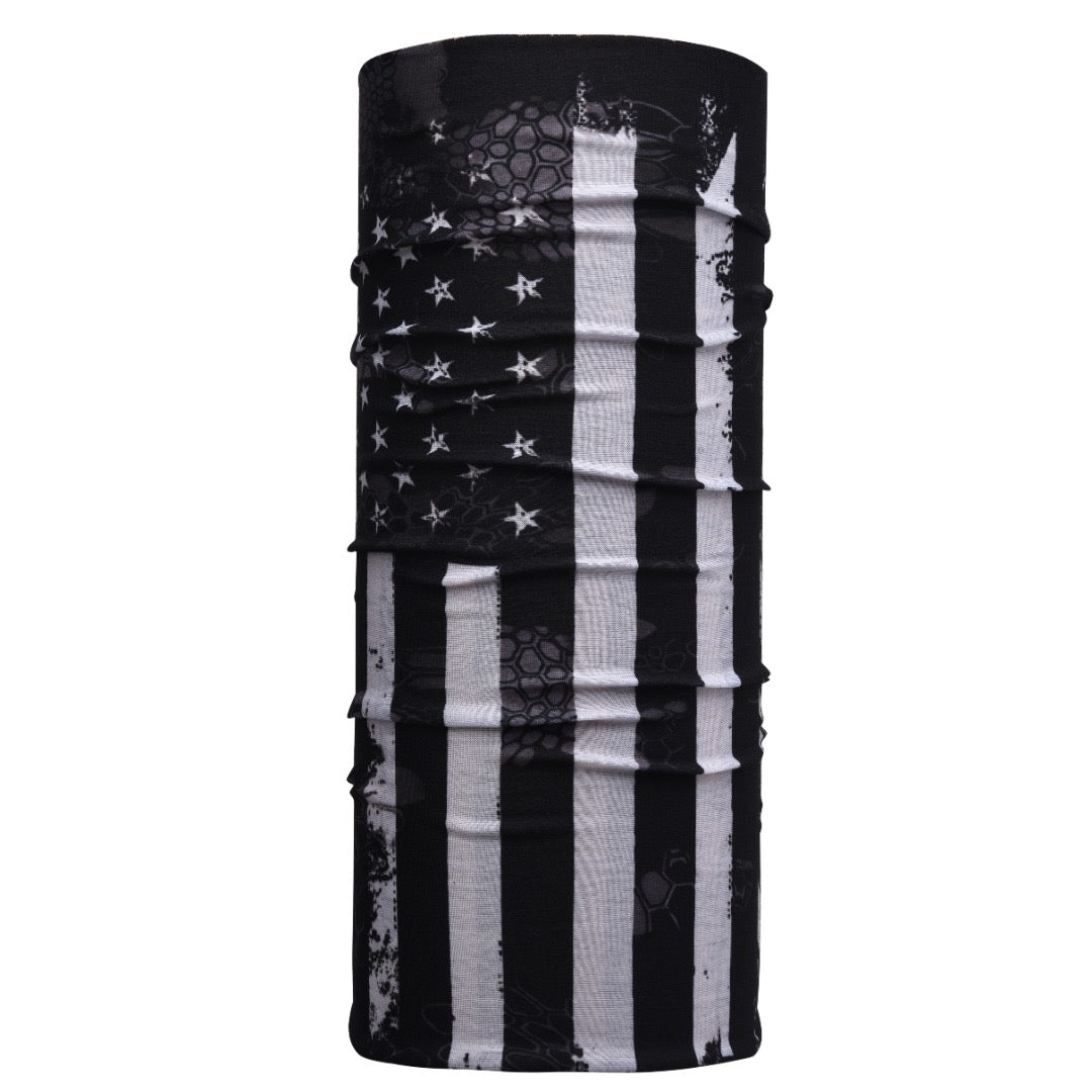 TrendsyShop MURICA Face Bandana Magic Scarf Headwrap Balaclava American Flag (BW)