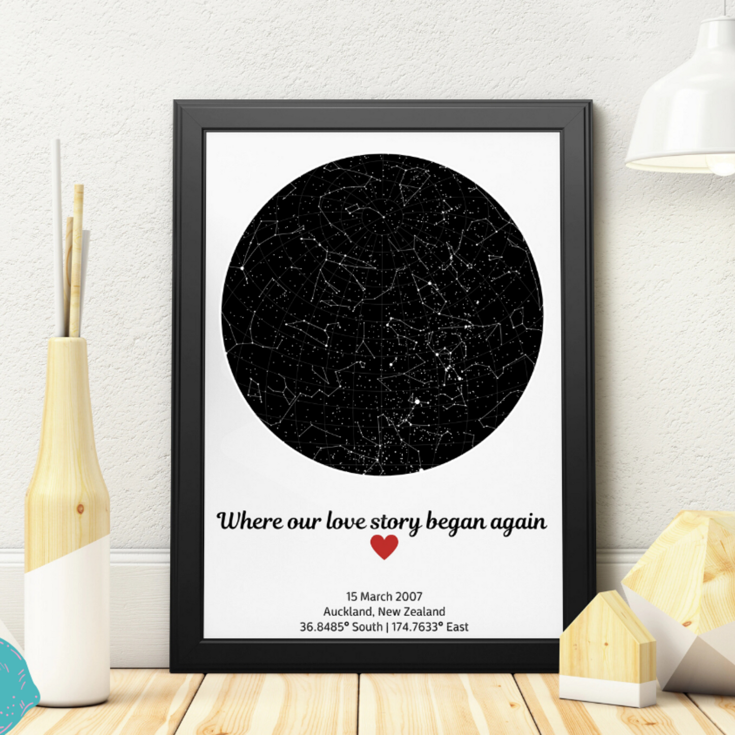 Personalized Custom Canvas Star Map - A moment you will never forget gift