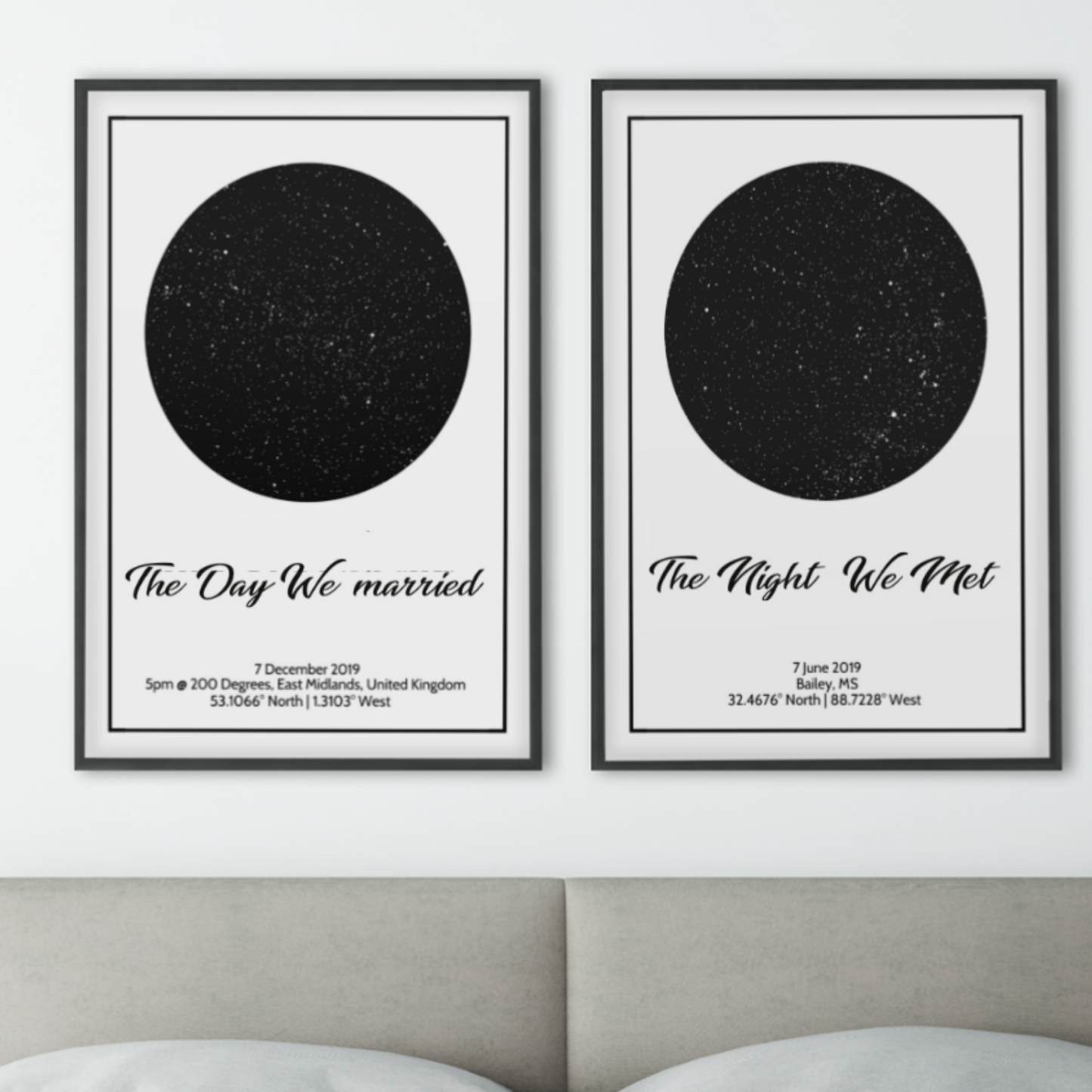 Personalized Custom Canvas Star Map - A moment you will never forget gift
