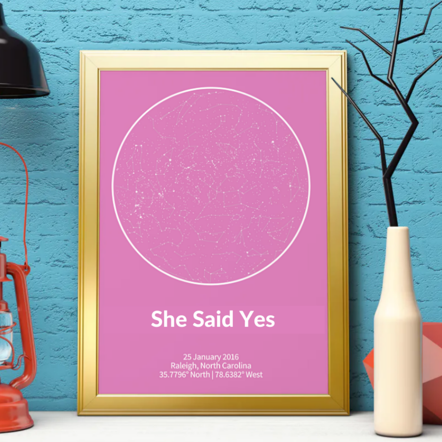 Personalized Custom Canvas Star Map - A moment you will never forget gift