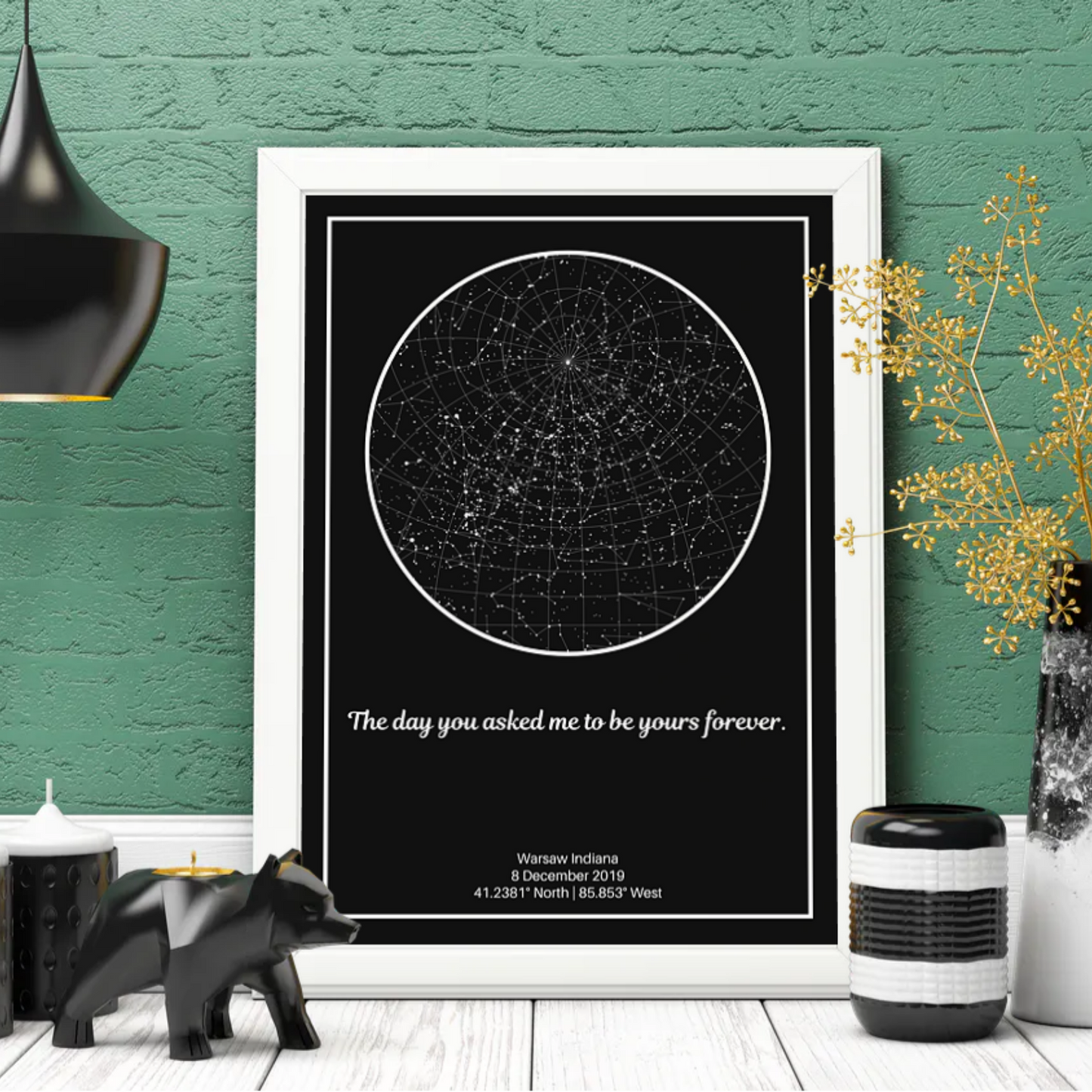 Personalized Custom Canvas Star Map - A moment you will never forget gift
