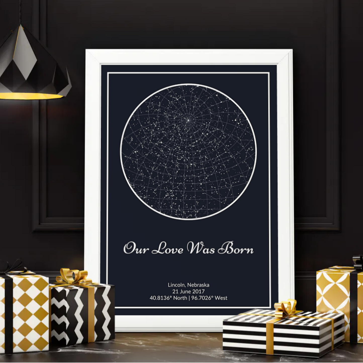 Personalized Custom Canvas Star Map - A moment you will never forget gift