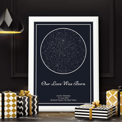 Personalized Custom Canvas Star Map - A moment you will never forget gift