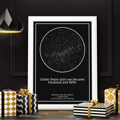 Personalized Custom Canvas Star Map - A moment you will never forget gift
