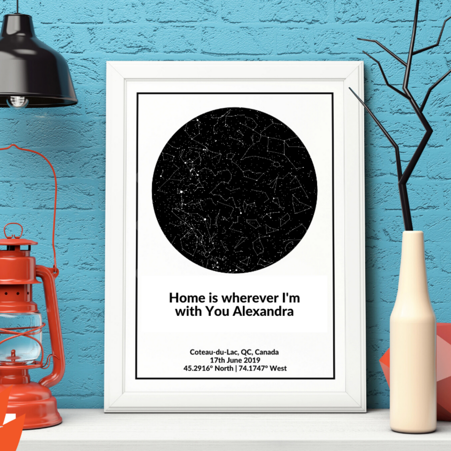 Personalized Custom Canvas Star Map - A moment you will never forget gift