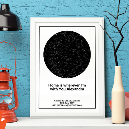 Personalized Custom Canvas Star Map - A moment you will never forget gift
