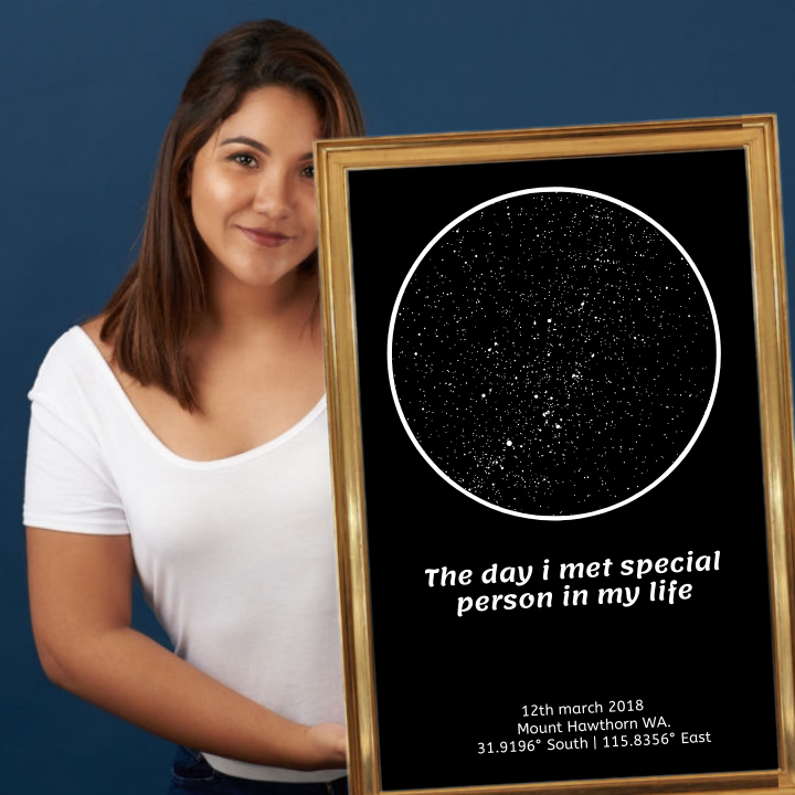 Personalized Custom Canvas Star Map - A moment you will never forget gift