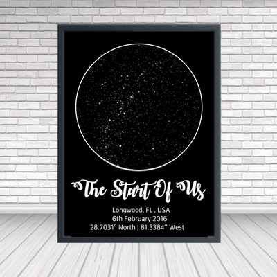 Personalized Custom Canvas Star Map - A moment you will never forget gift
