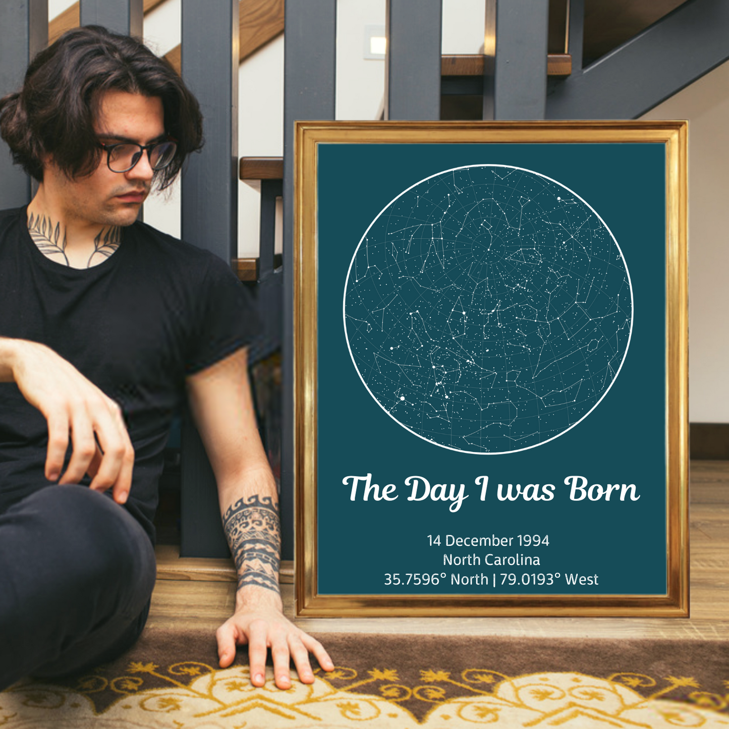 Personalized Custom Canvas Star Map - A moment you will never forget gift