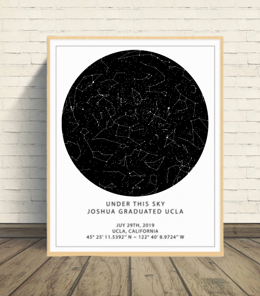 Personalized Custom Canvas Star Map - A moment you will never forget gift