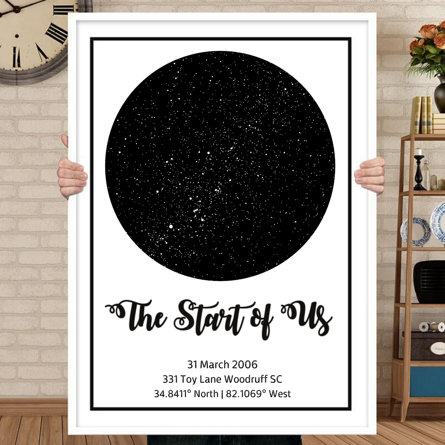 Personalized Custom Canvas Star Map - A moment you will never forget gift