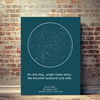 Personalized Custom Canvas Star Map - A moment you will never forget gift